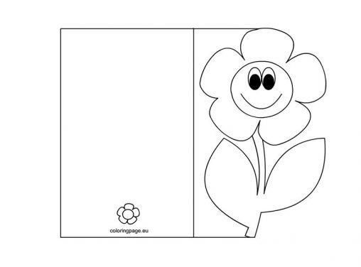 Mother's Day Card coloring page | Coloring Page