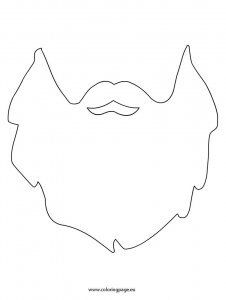 Beard template | Coloring Page