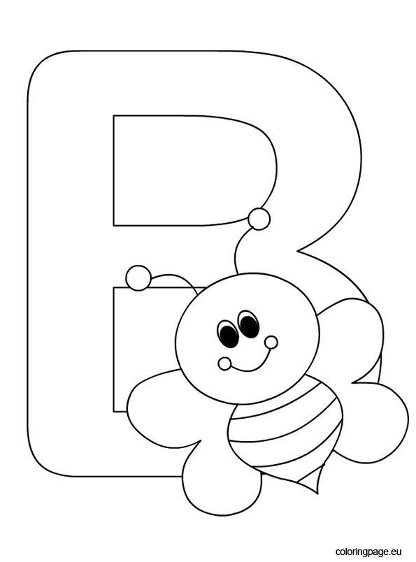 Alphabet – Letter B | Coloring Page