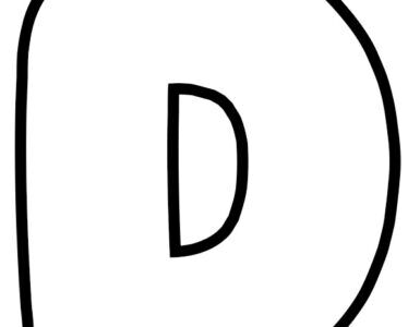 Alphabet – Letter D | Coloring Page